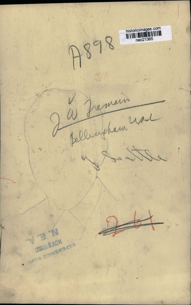 1927 Press Photo J.W. Freman of Bellingham, Washington - neo21365