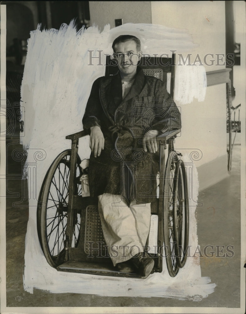 1928 Press Photo of Corporal Walter A. Kleck Patient at Walter Reed Hospital- Historic Images