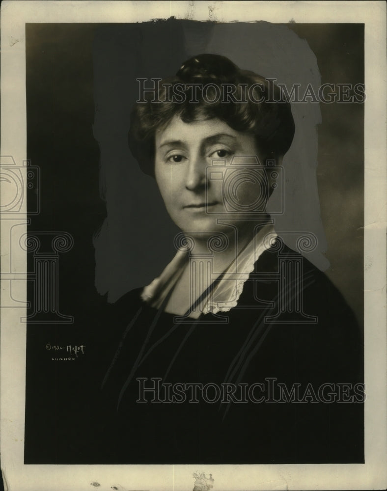 1924 Press Photo Harriet E Vittum, Head Resident of Northwestern Univ Settlement
