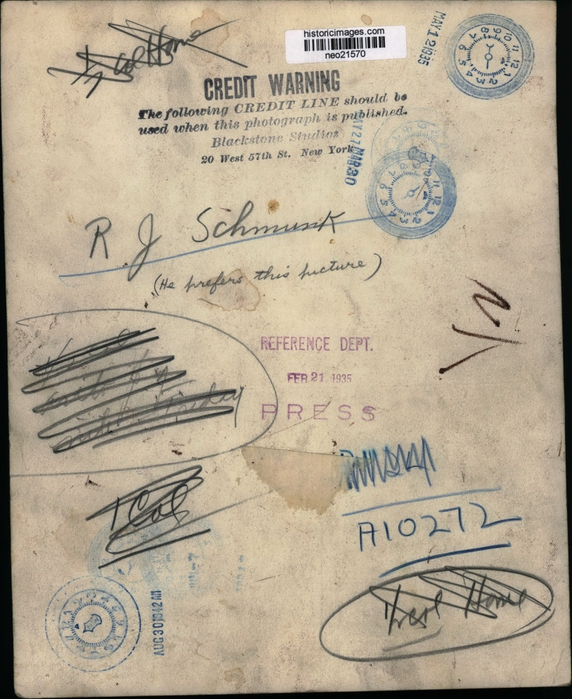 1935 Press Photo R.J. Schmunk - neo21570