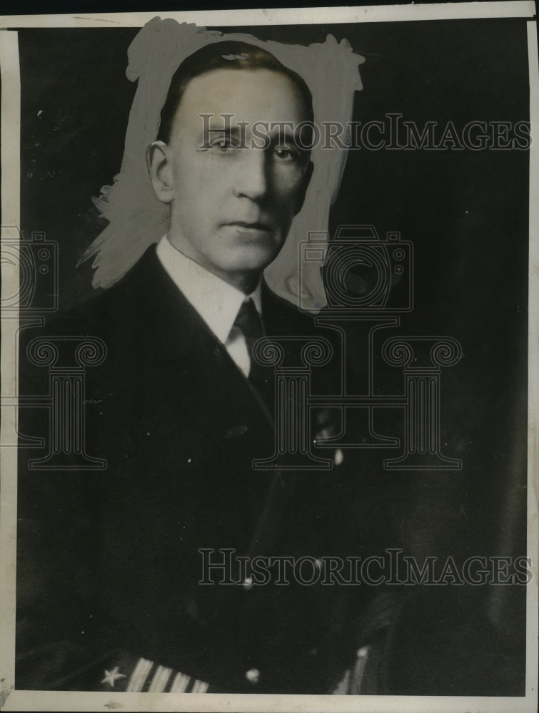 1934 Press Photo Ear Admiral Alfred N. Johnson, U.S.N. - neo21589- Historic Images