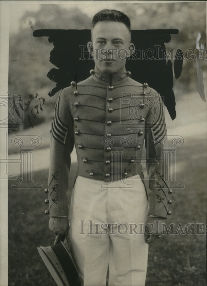 1923 Press Photo Francis R. Johnson of Tacoma, WA, Graduating from West Point