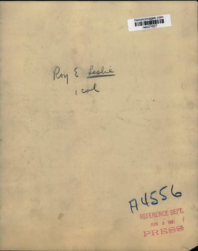 1931 Press Photo Roy E Leslie - neo21627