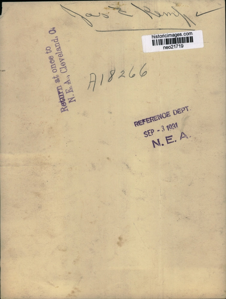 1931 Press Photo Jas. E. Kemf - neo21719