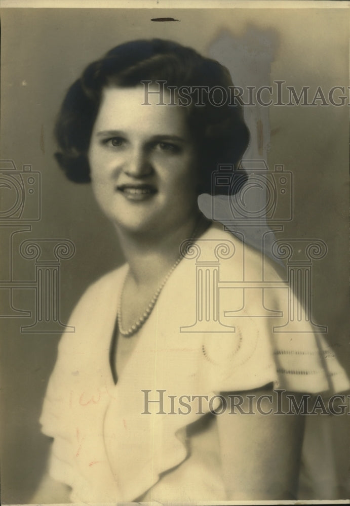 1934 Press Photo Alberta Juinlan of Cleveland,Ohio - neo21818