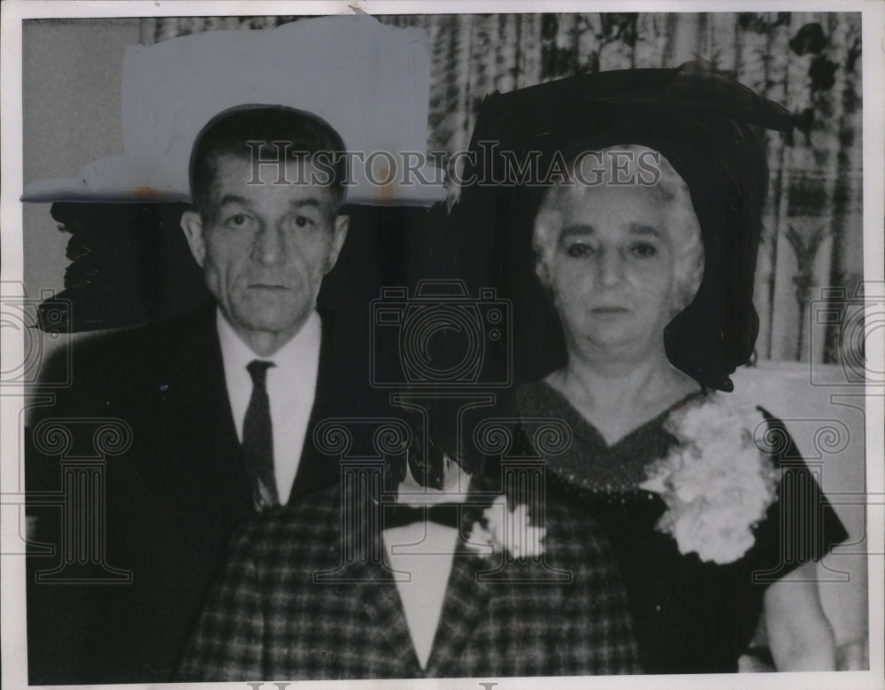 1966 Press Photo Mr. & Mrs. Antimo Fusco celebrate their Golden Anniversary