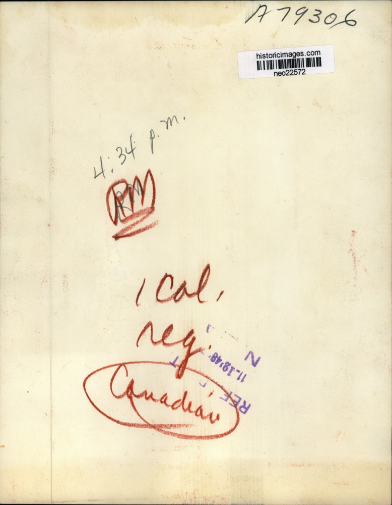 1948 Press Photo Colin Cameron MacKella Montreal textile exec beaten to death