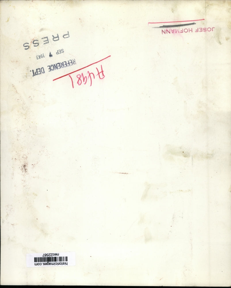 1943 Press Photo Josef Hofman - neo22587