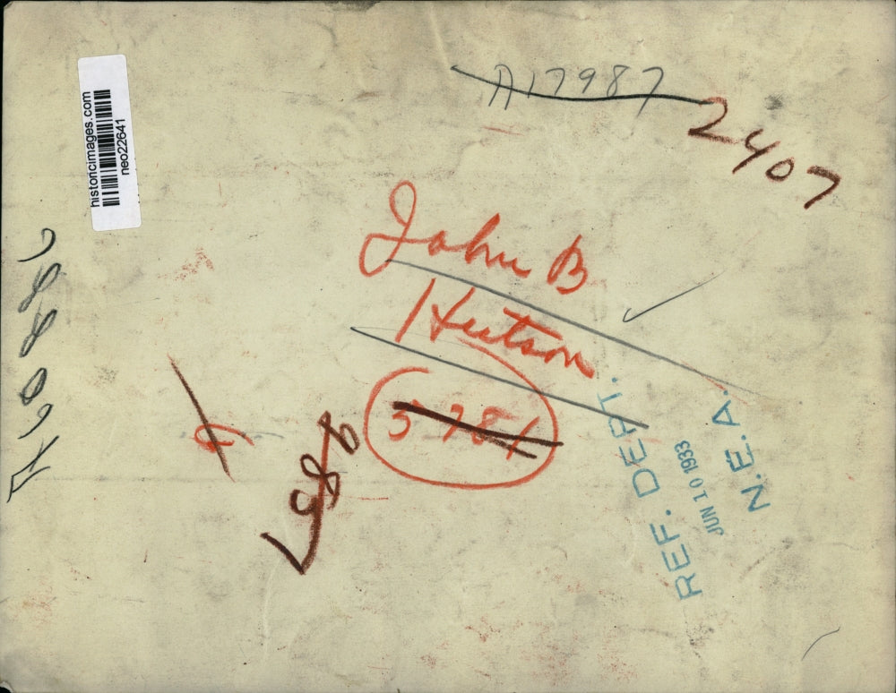 1933 Press Photo John B Huston in his business suit - neo22641