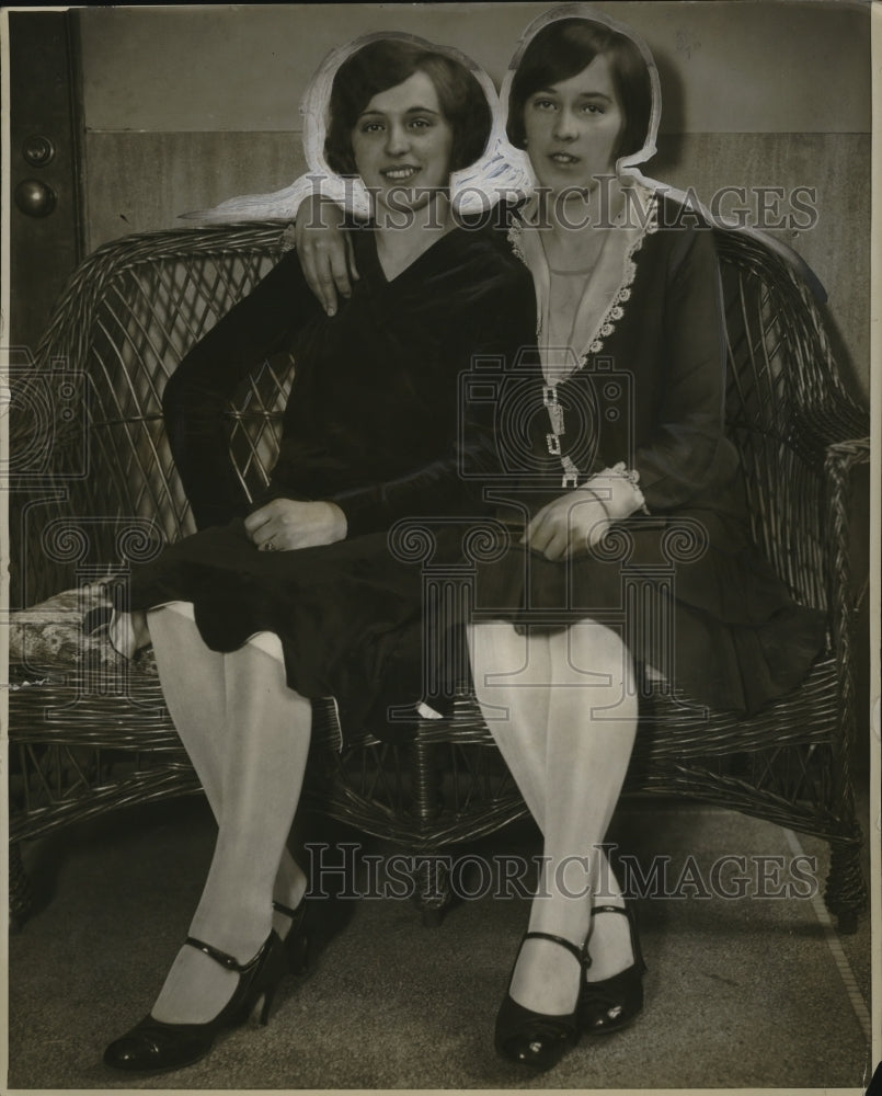 1927 Press Photo Eva & V. Collins - neo22658