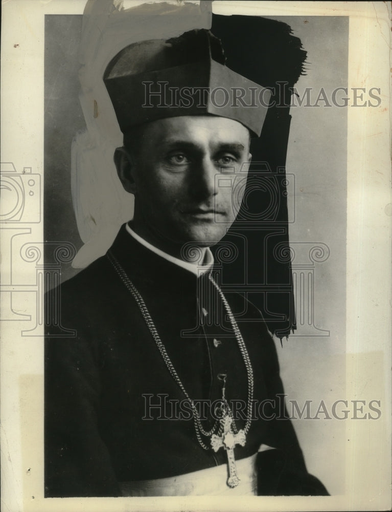 1933 Press Photo Archbishop Sloskan, Former Head of Catholic Church in Leningrad