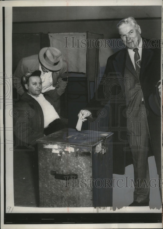 1957 Press Photo Dave McDonald President United Steelworkers of America