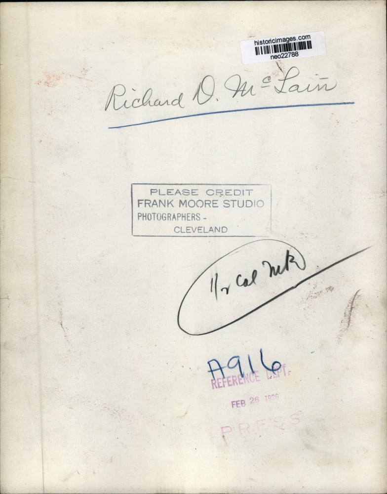 1936 Press Photo Richard D. McLain - neo22788