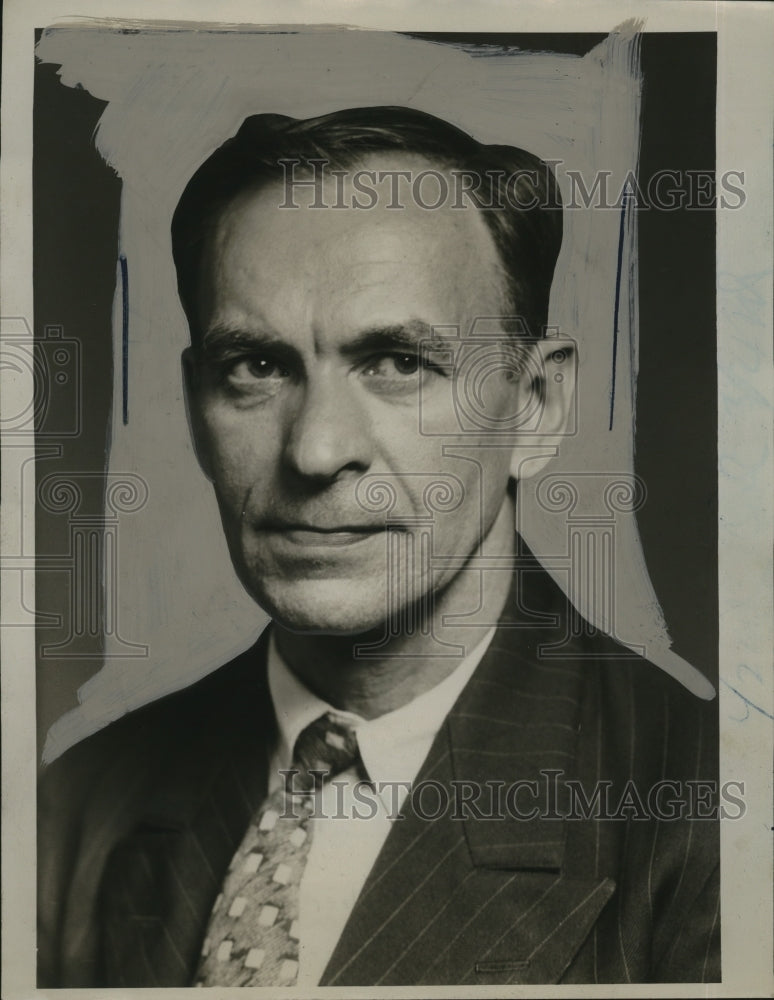 1933 Press Photo H.R. Levenberger, Operator of Key Shop in Prospect Avenue
