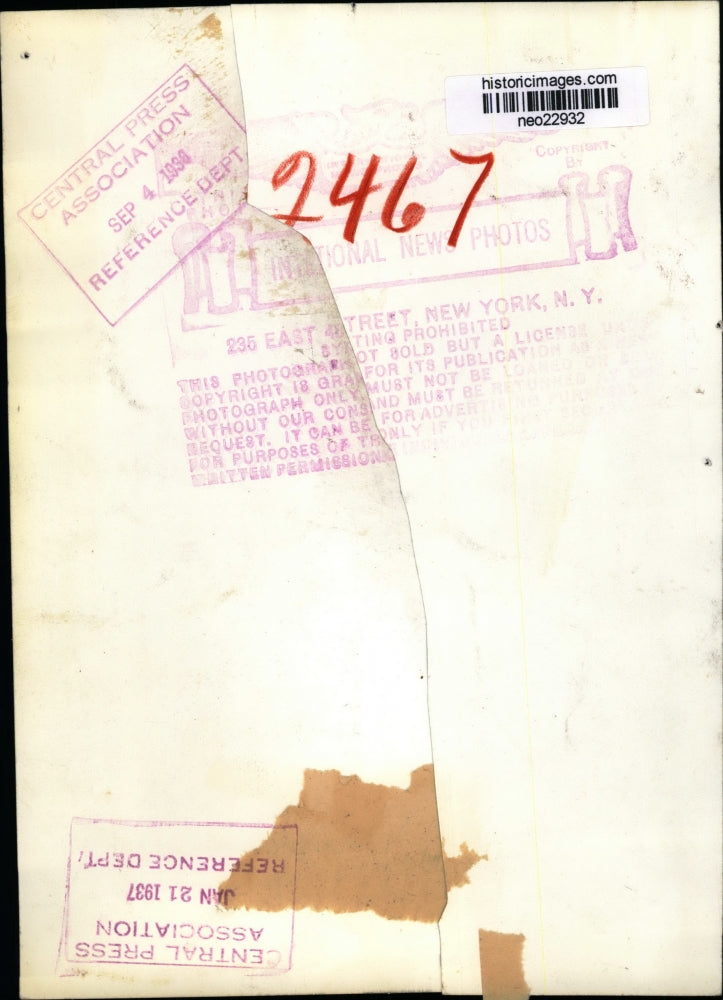 1937 Press Photo Clergymen - neo22932