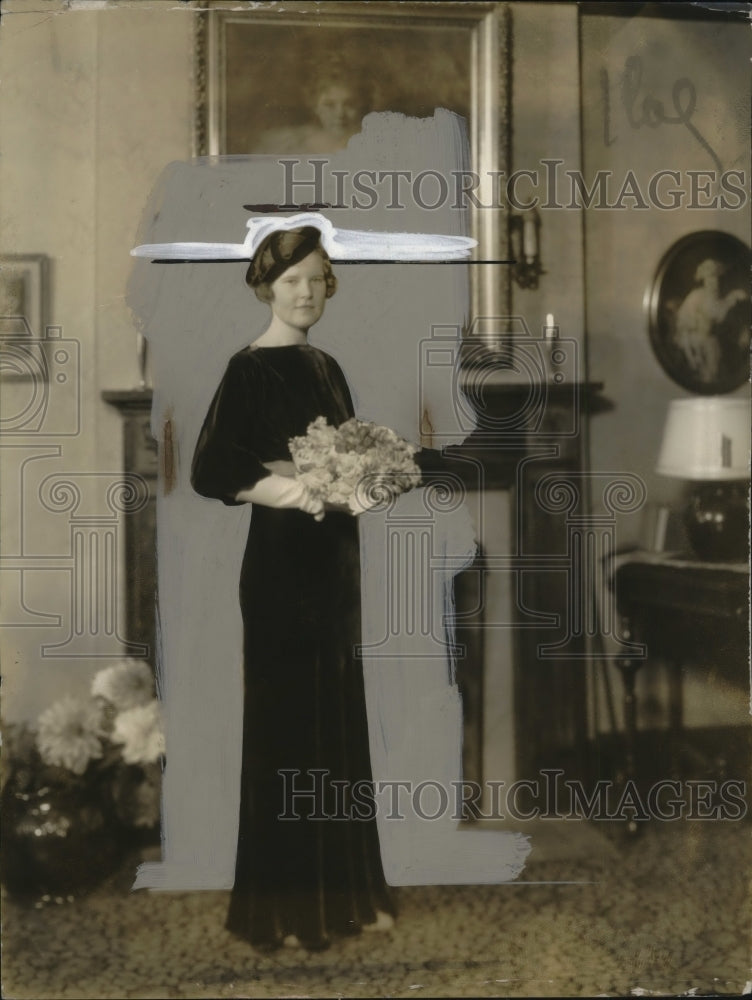 1934 Press Photo Mrs William Campbell nee Miss Greene - neo23212