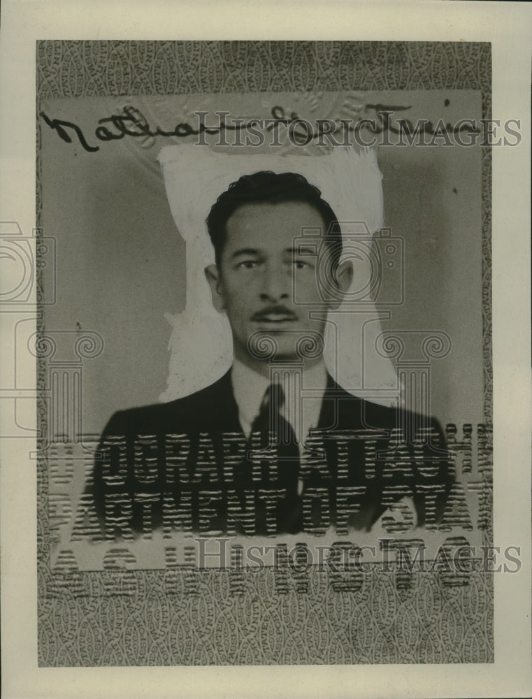 1933 Press Photo Nathan Gerstein in a business suit - neo23284