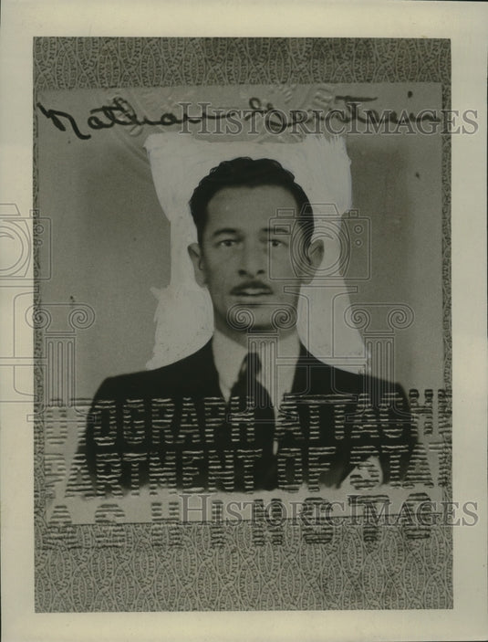 1933 Press Photo Nathan Gerstein in a business suit - neo23284