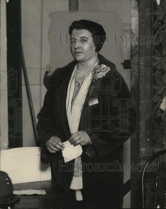 1928 Press Photo Mrs. Anna Mondell Woman in W. Pennsylvania Coal Field Leader