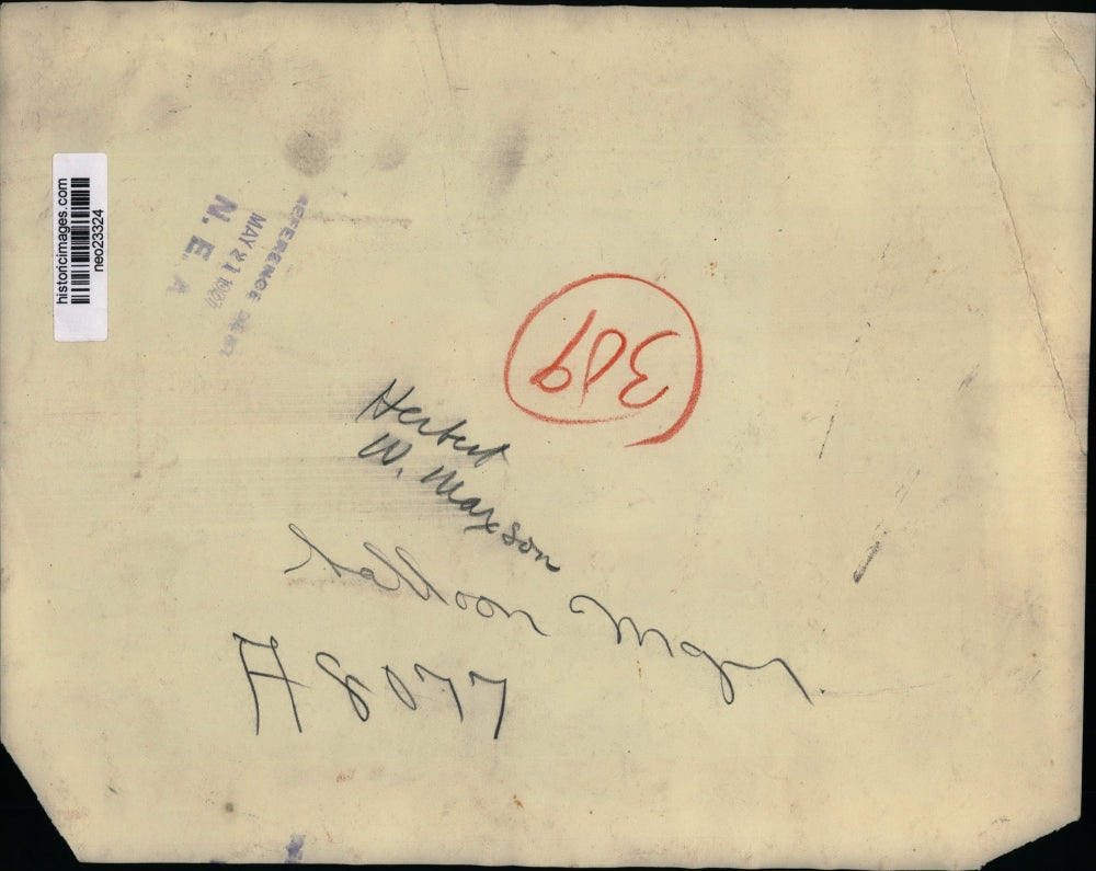 1927 Press Photo Herbert W. Maxson Balloon Manager - neo23324