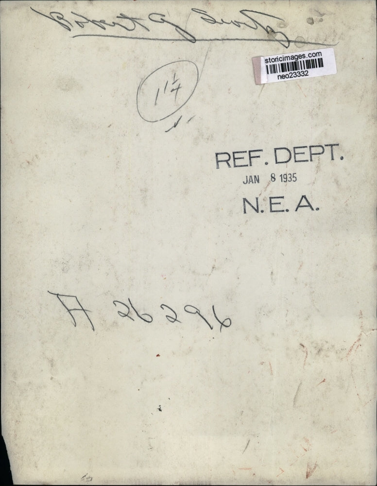 1935 Press Photo Robert G Seorty - neo23332