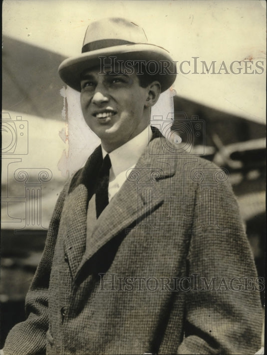 1923 Press Photo Commander Juan eguis Chief of Peruvian Air Services - neo23372