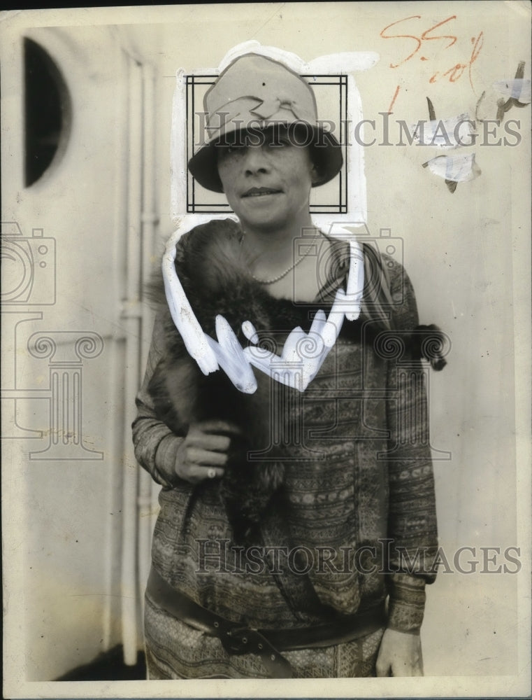 1928 Press Photo Virginia C. Gildersleeve of Samnard College of NY - neo23462