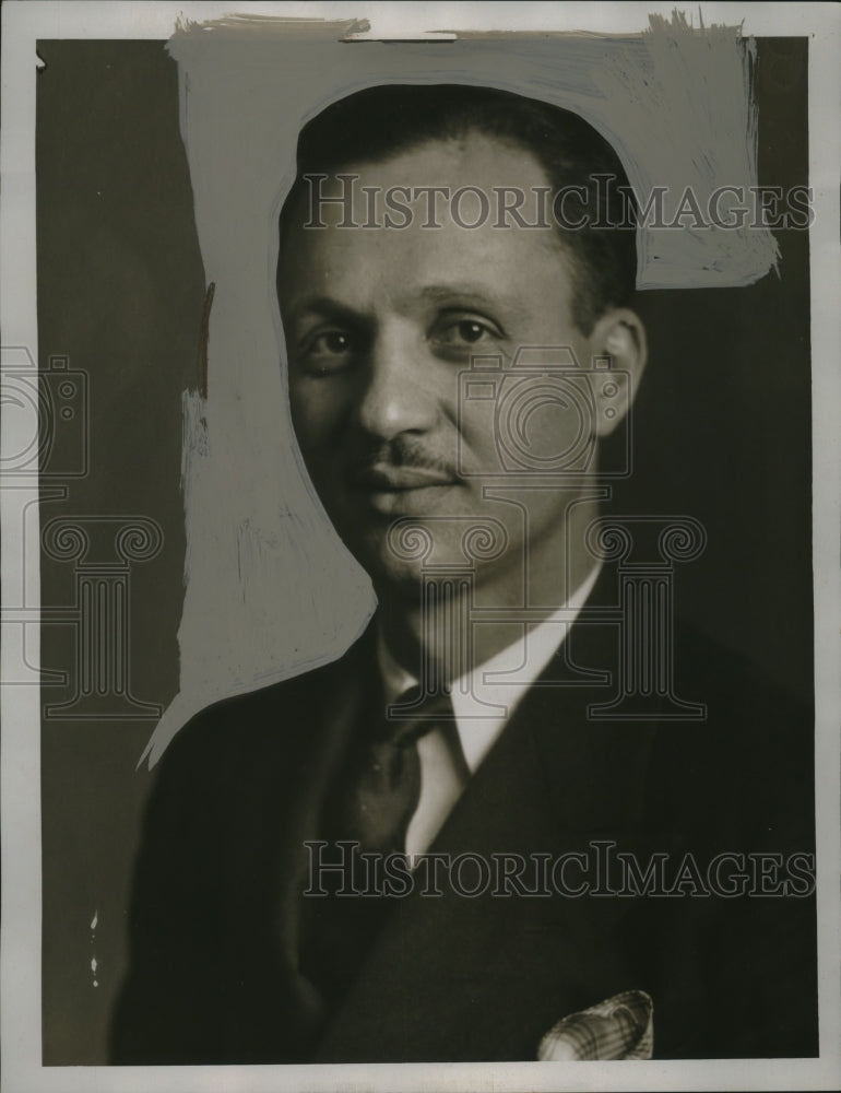 1934 Press Photo Dr. Joseph S. Cole, Official of Vanguard, Inc - neo23494