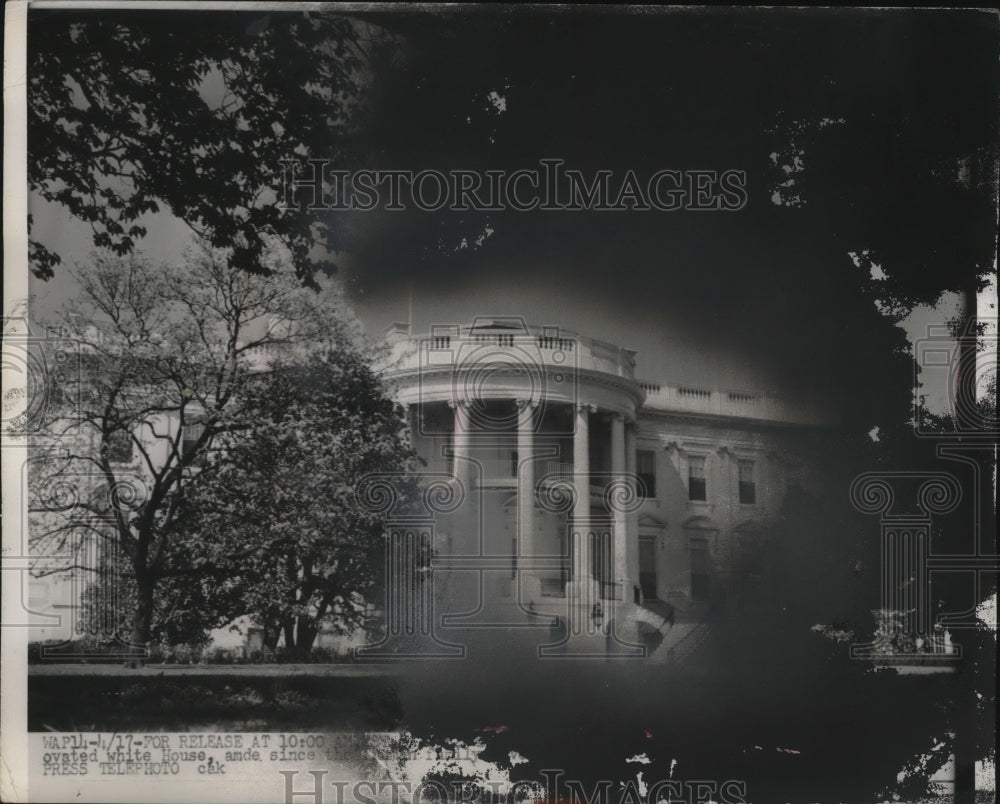 1952 Press Photo The White House - neo23531