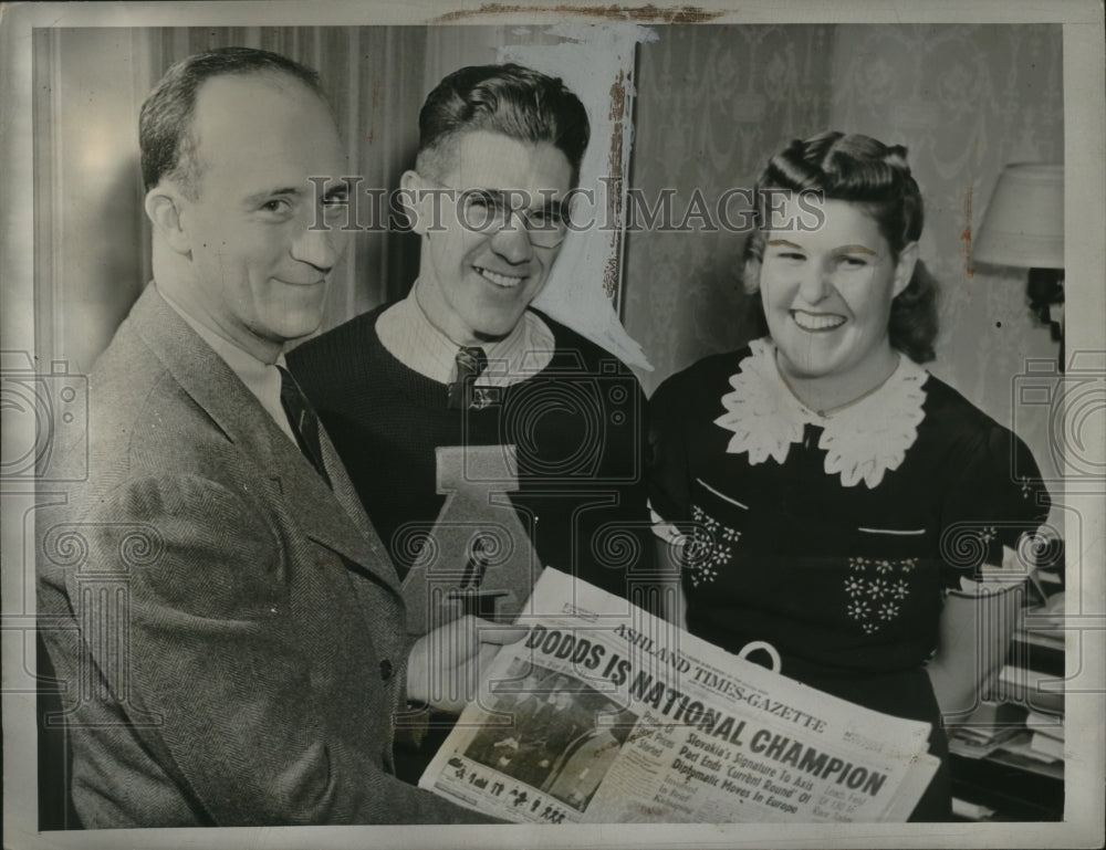 1940 Press Photo Gilbert Dodds Winner of Lansing, MI Cross Country Run