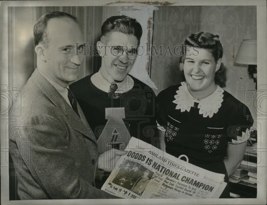 1940 Press Photo Gilbert Dodds Winner of Lansing, MI Cross Country Run