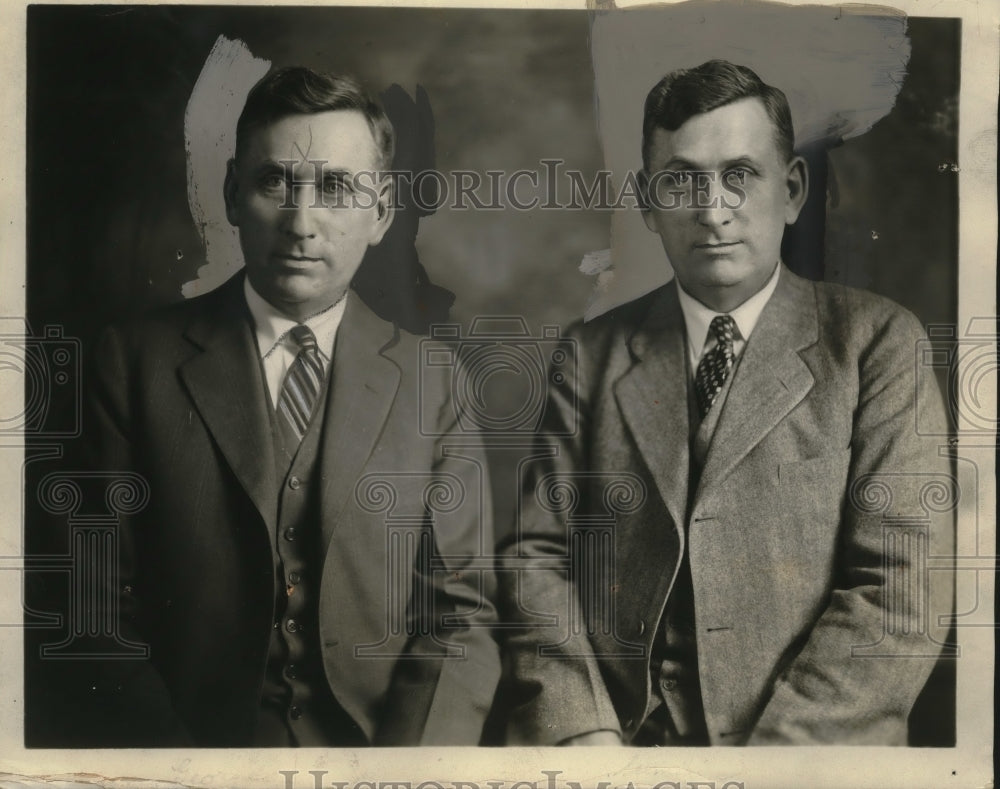 1928 Press Photo Brothers George Sharp, Judge Summers Sharp of West Virginia