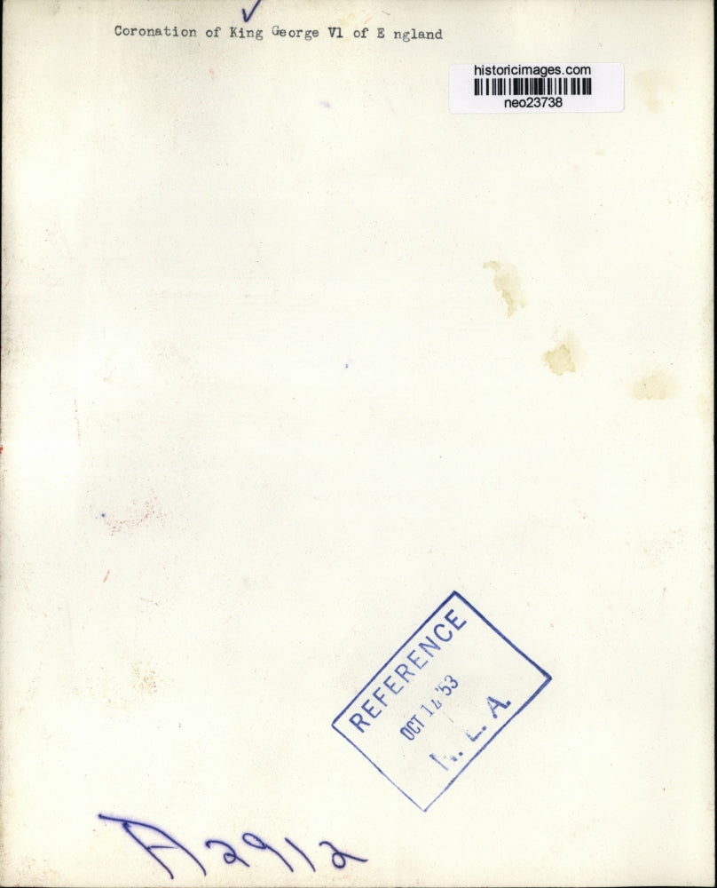1953 Press Photo Coronation ceremony of King George VI of England - neo23738