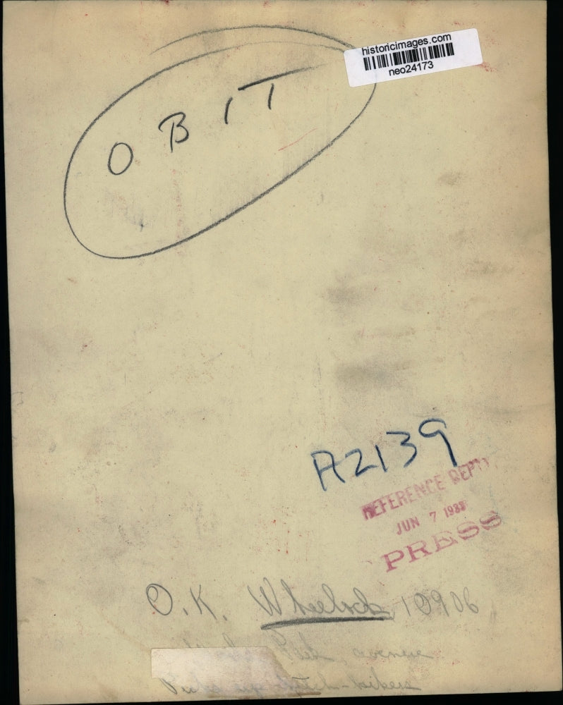 1932 Press Photo O.K. Wheeler - neo24173