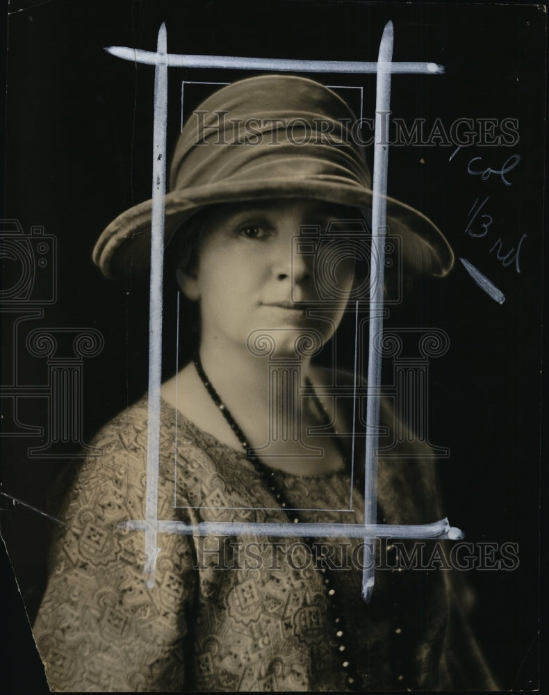 1925 Press Photo Mrs Mary Weaver Chairman of Cleveland League of Women