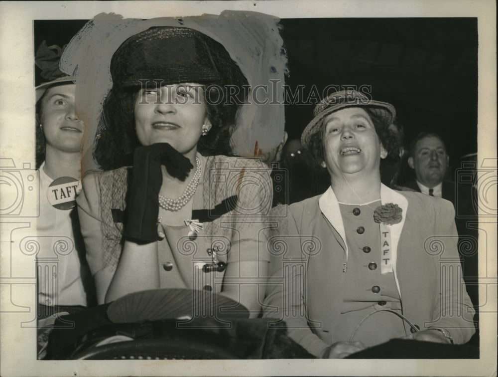 1940 Press Photo Taft Supporters - neo24293