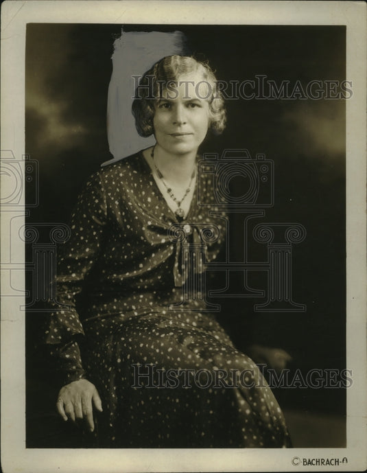 1930 Press Photo Ms. Frank Balongh, PTA Caledonia - neo24383