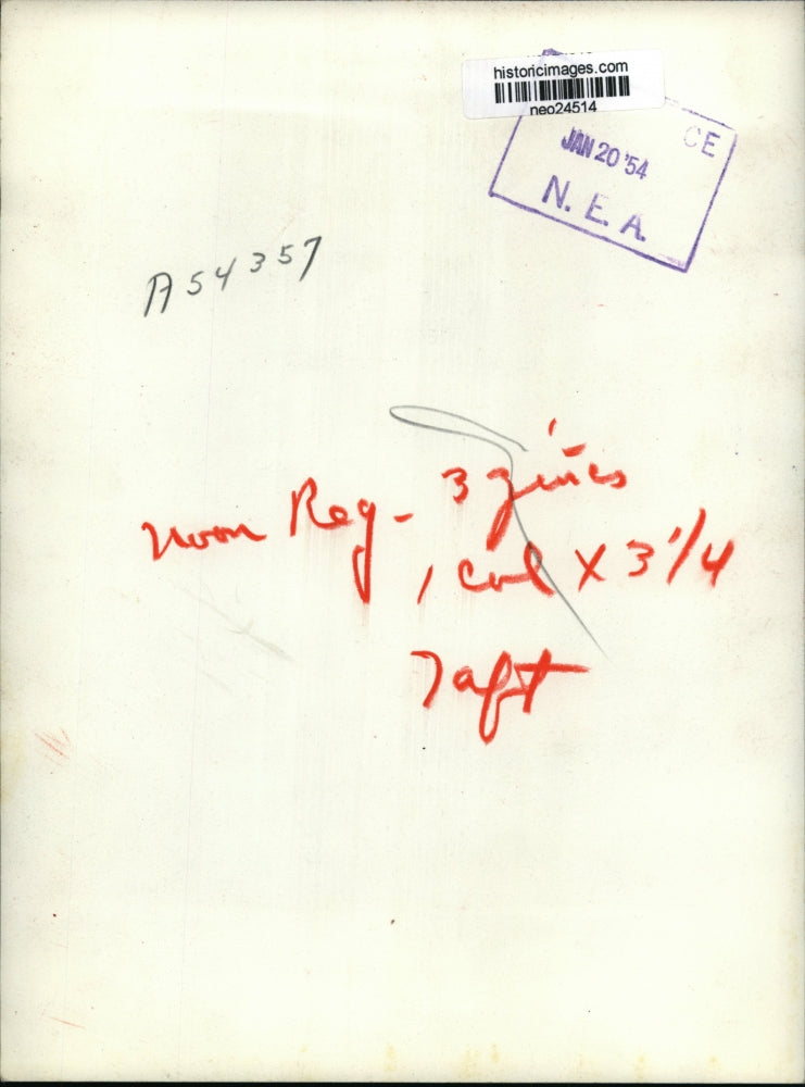 1954 Press Photo Robert Taft Jr son of late Senator funs for Ohio House of Reps