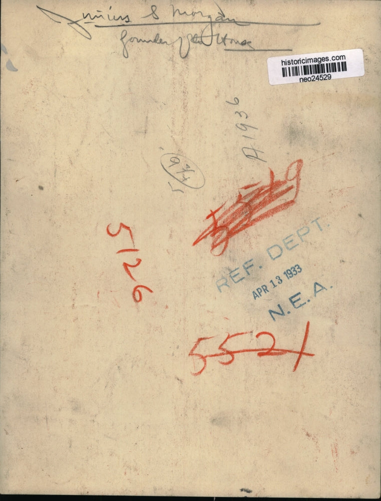 1933 Press Photo Julius S Morgan founder of Van Utmac - neo24529