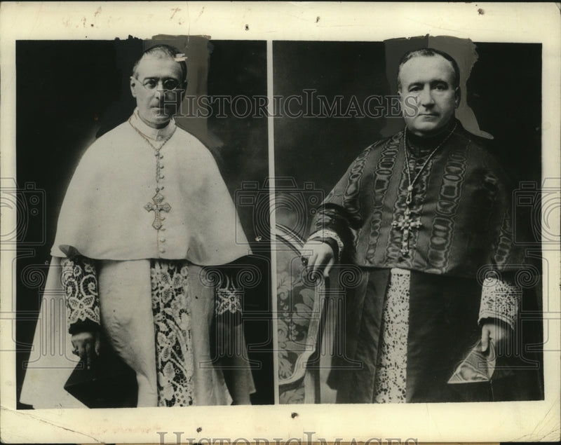 Load image into Gallery viewer, 1936 Press Photo Cardinal Rossi &amp; Lavitra, Archbishop of Palermo - neo24967
