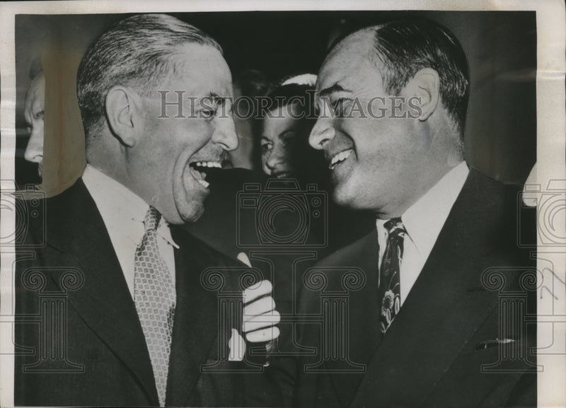 Load image into Gallery viewer, 1952 Press Photo Atty Gen. James McGranery with predecessor J. Howard McGrath

