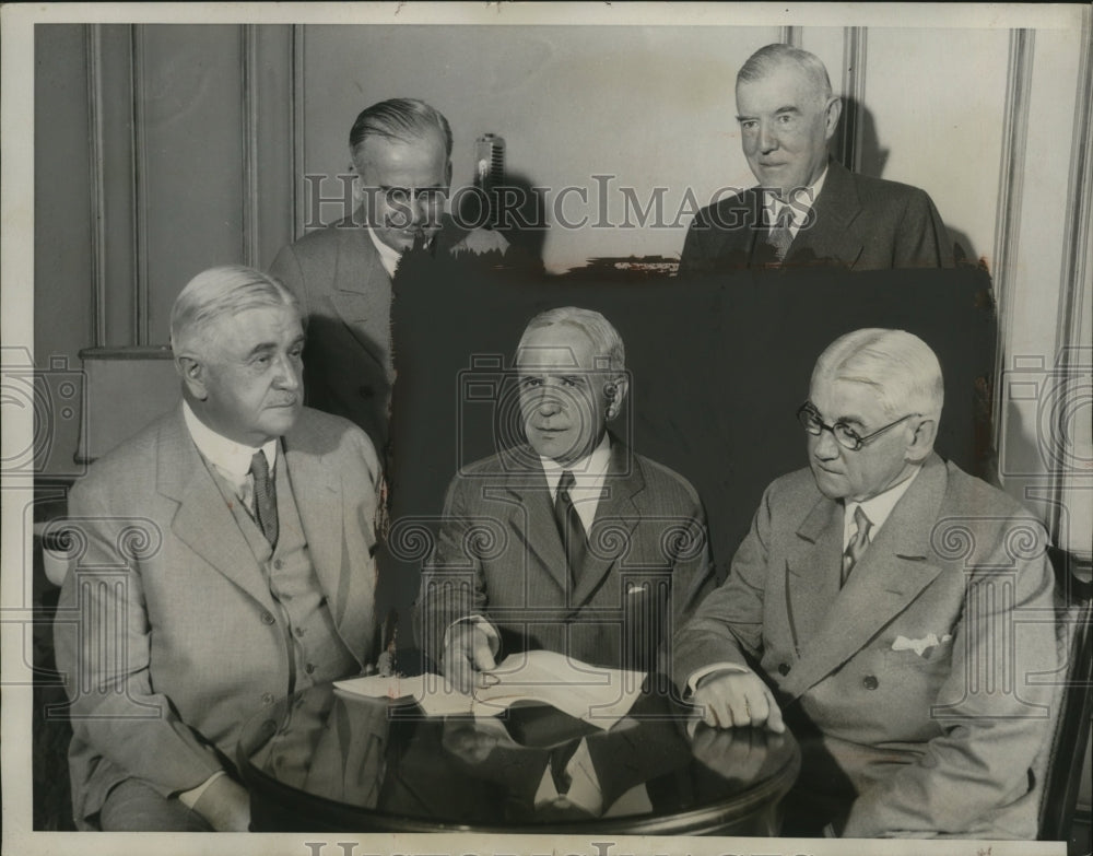 1934 Press Photo GOP committee of Chicago Henry Horaback, C Hilles - neo25074