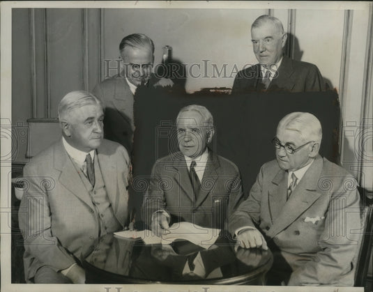 1934 Press Photo GOP committee of Chicago Henry Horaback, C Hilles - neo25074