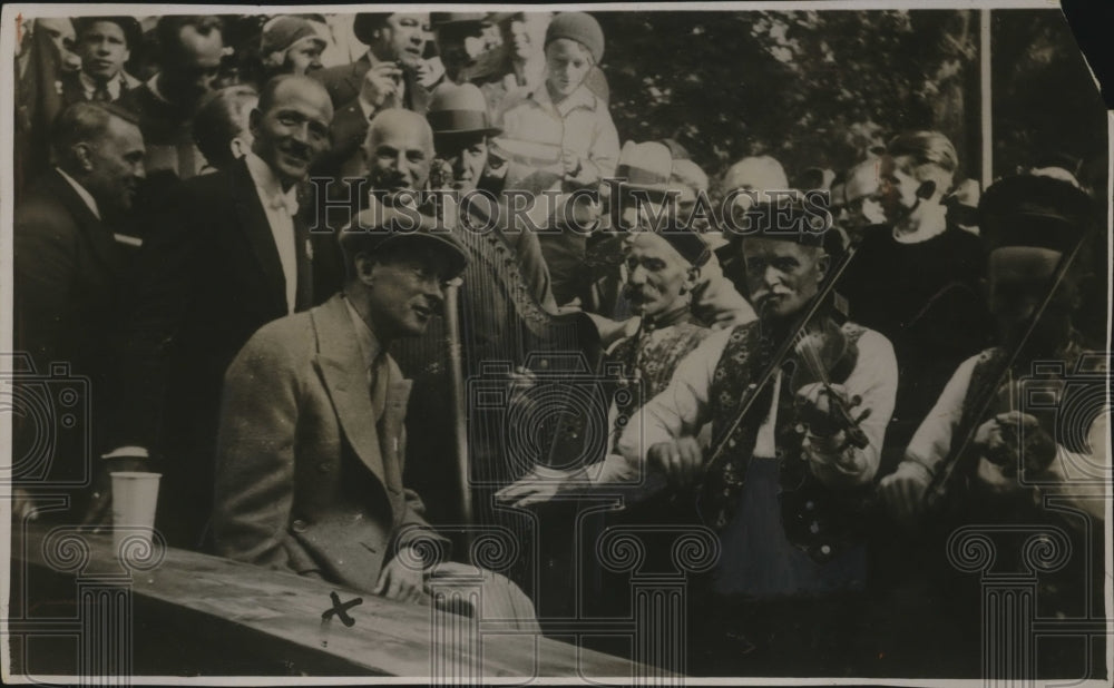 1931 Press Photo Mr.James Walker Mayor of N.Y at Schlackenwerth Celebration