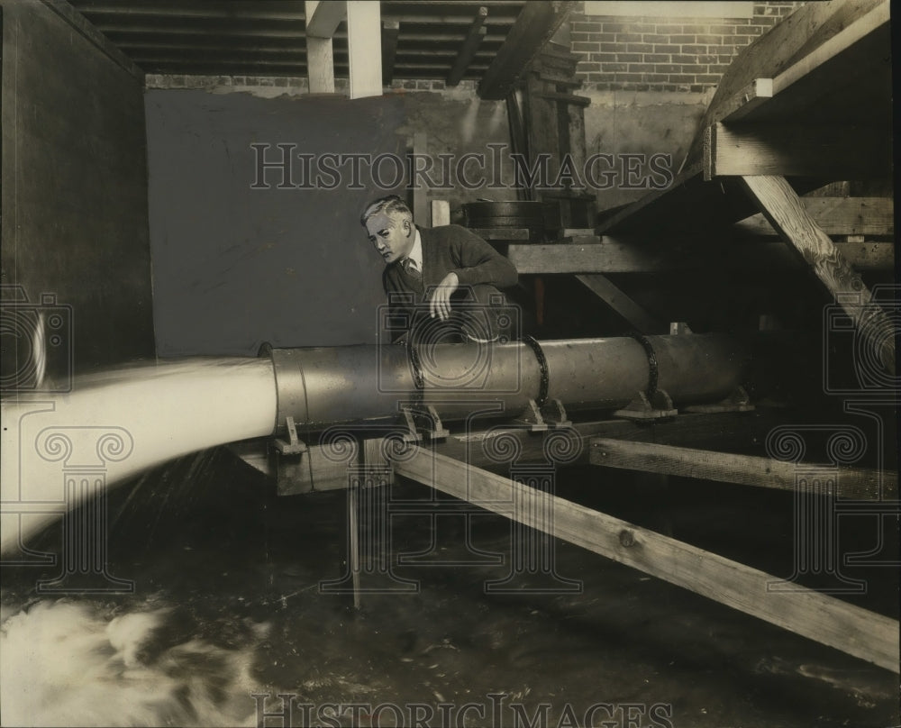 1931 Press Photo A Hoover Dam tunnel model - neo25249