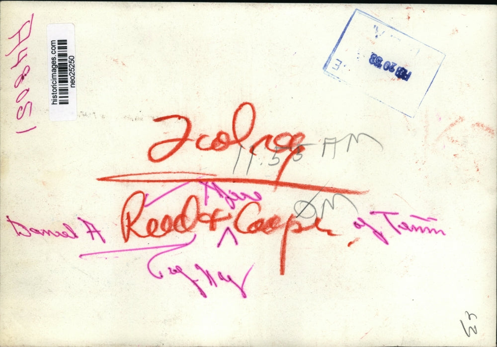 1953 Press Photo Daniel A Reed of NY & Jere Cooper of TN at a meeting