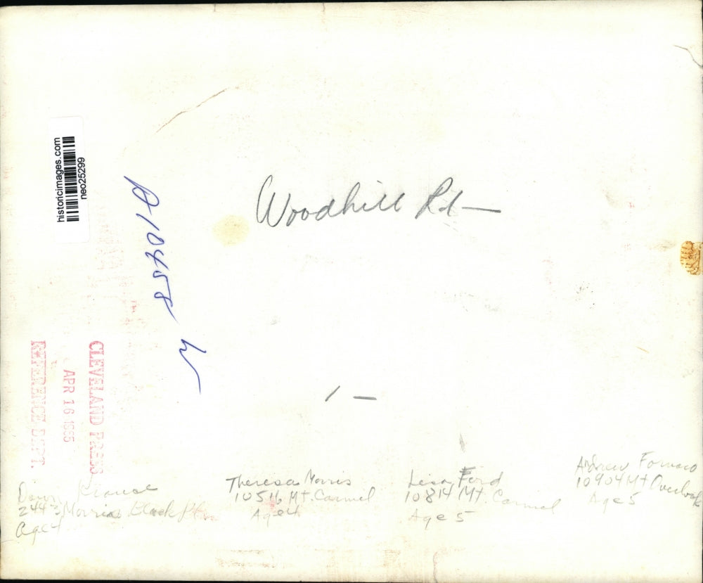 1945 Press Photo Woodhill Rd. Children Boris, Theresa Morris, Lisa Ford, Andrew