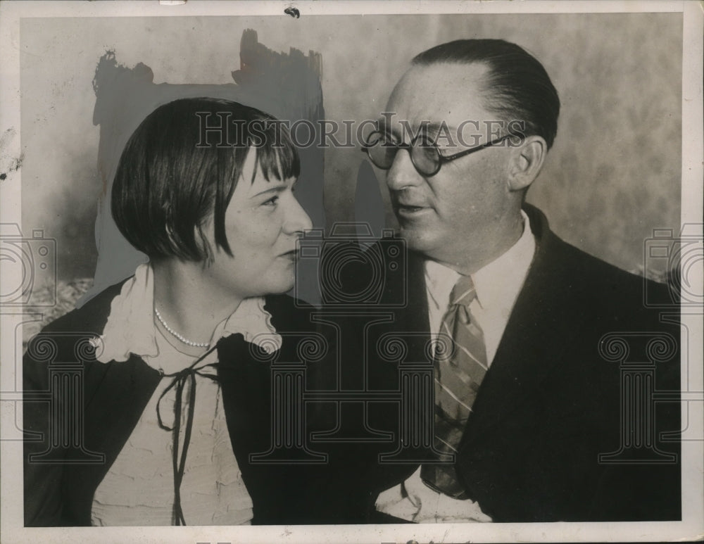 1936 Press Photo Governor Morris & Wife - neo25327