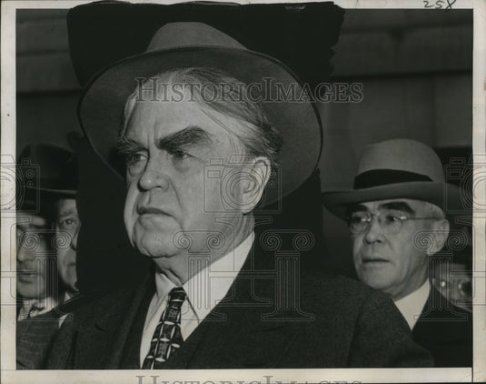 1948 Press Photo John L. Lewis & Attorneys Leaving UMW Contempt Trial Washington