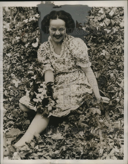 1938 Press Photo Eleanor Kenyon of Marriage Mix up case with Gerald Desmond